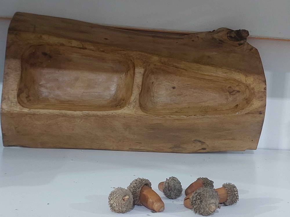 اردو خوری با چوب گردو دست ساز